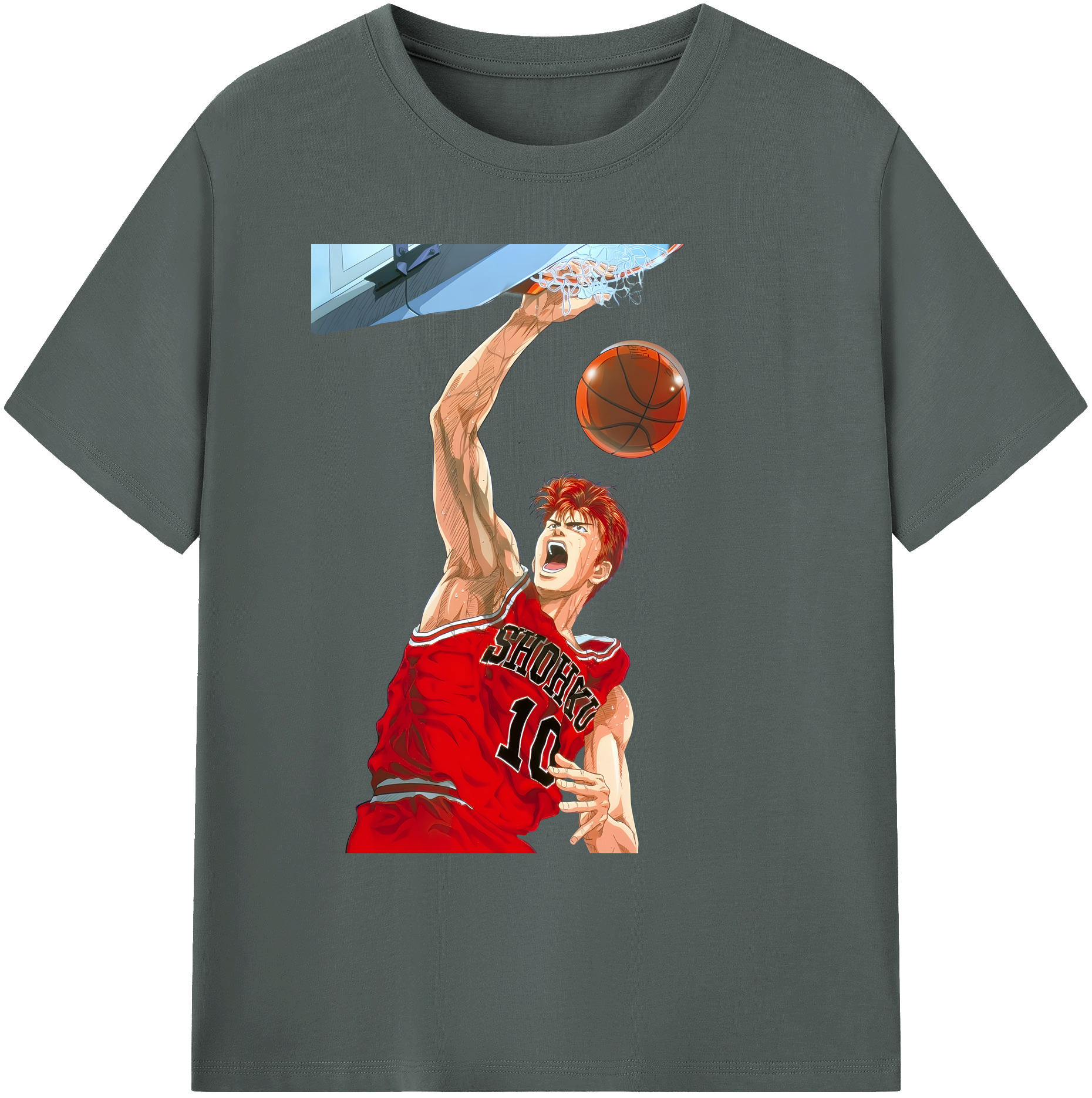 （画像用） SLAM DUNK／スラムダンク 綿100％ メンズ半袖Tシャツ｜肌触りやわらか＆通気性